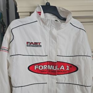 PacSun White Formula 1 Performance Jacket